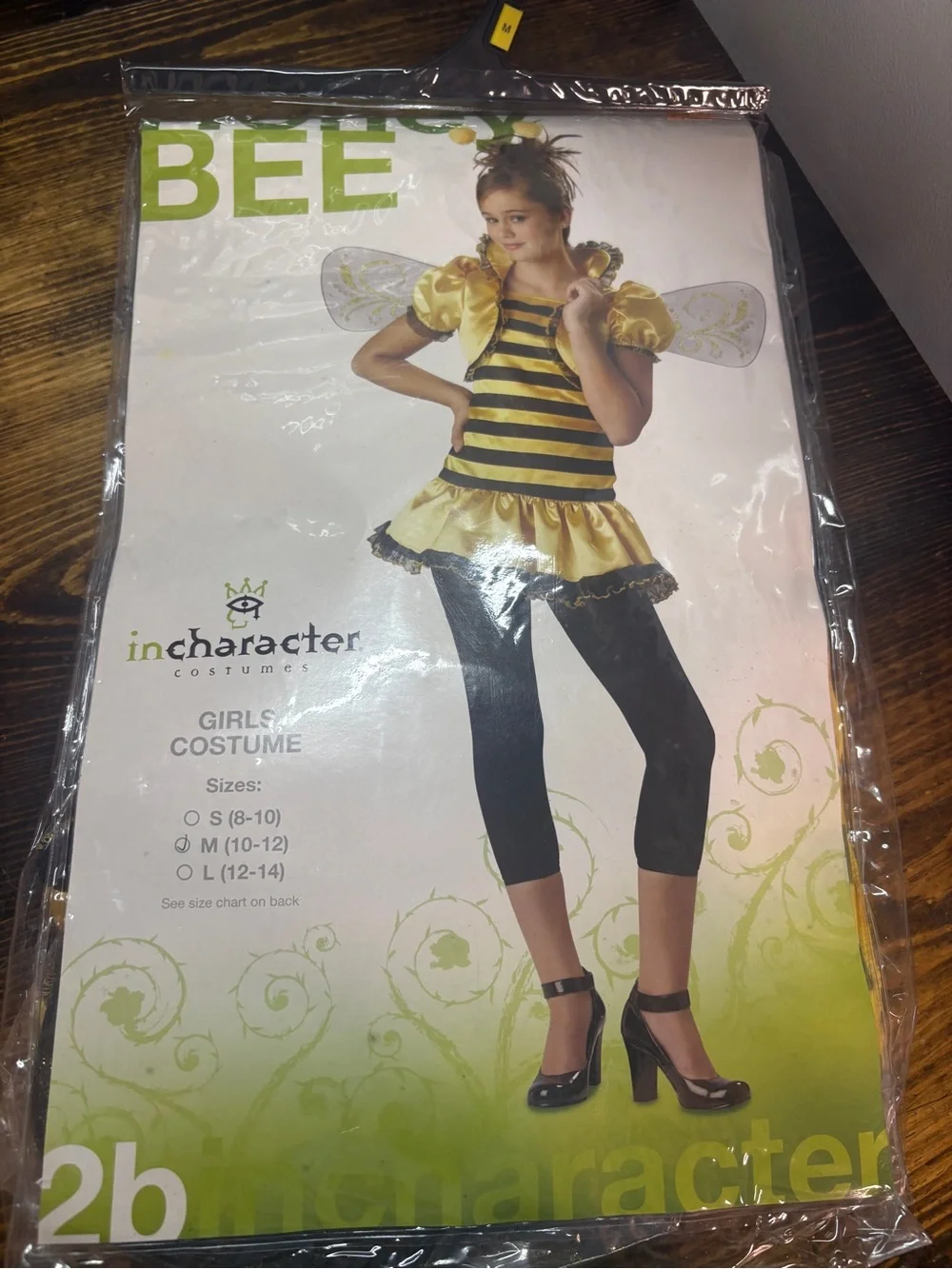 Bumble Bee Costume Girls Size Medium